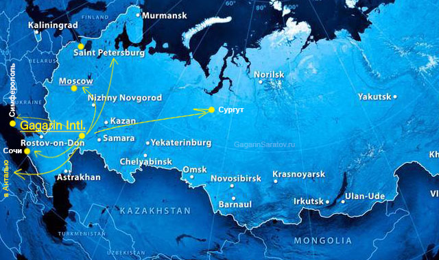 Аэропорт Гагарин Саратов, карта полетов и направлений (куда летают)